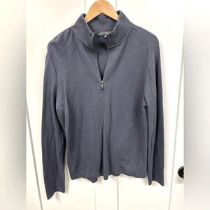 Robert Barakett Mens Medium quarter zip navy blue